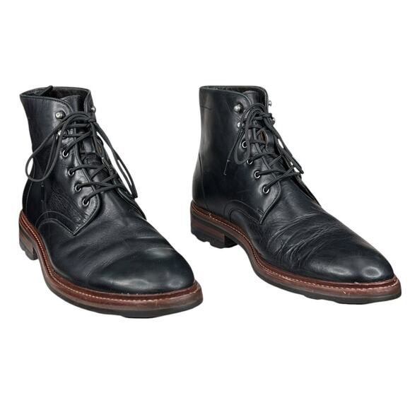 Johnston & Murphy Men’s Welch Black Leather Chukka Boot Size US 10 - Picture 7 of 11